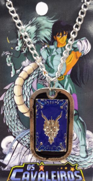 Colar Saint Seiya Tag Dragão